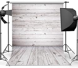 AIIKES 5x7FT White Wooden Plank Photography Backdrop Vintage Wooden Texture Backdrop Newborn Photography BackdropBirthday Decoration Backdrop Studio Props 10-924