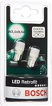 Bosch -W5W (- 501) LED Retrofit Car Light Bulbs - 12 V 1 W W2,1x9,5d - 2 Bulbs