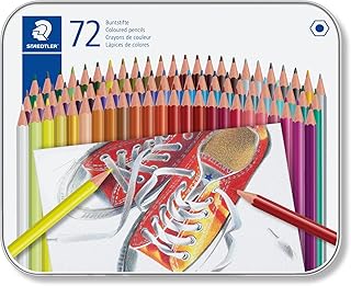 STAEDTLER 175 M72 Coloured Pencils - Assorted Colours (Tin of 72)