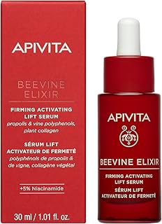 Apivita Beevine Elixir Firming Activating Lift Serum 30ml - Anti Wrinkle Serum with Propolis & Vine Polyphenols, Plant Collagen, Niacinamide - Instant Skin Tightening, Lifting, Firmness, Brightness