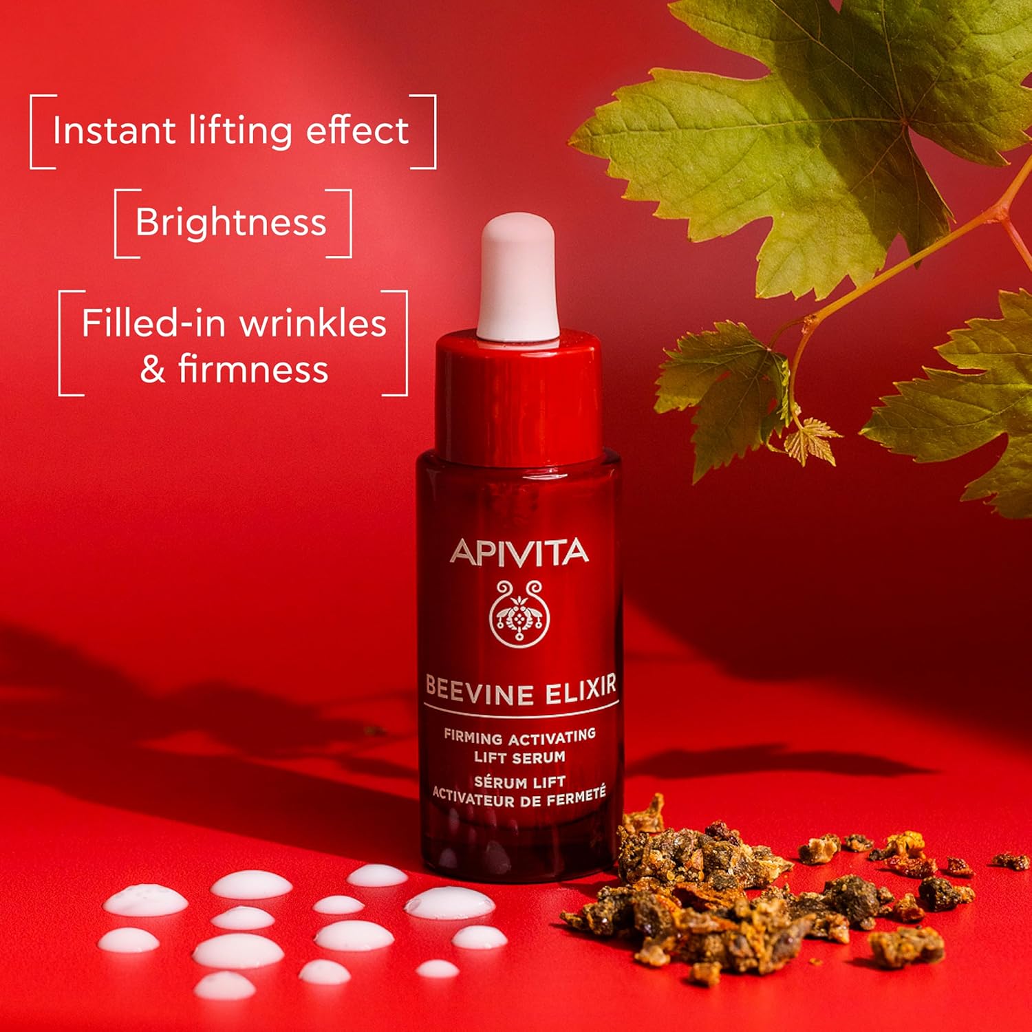 Apivita Beevine Elixir Firming Activating Lift Serum 30ml - Anti Wrinkle Serum with Propolis & Vine Polyphenols, Plant Collagen, Niacinamide - Instant Skin Tightening, Lifting, Firmness, Brightness-1