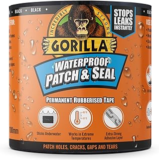 Gorilla Waterproof Patch & Seal Tape Black 3m