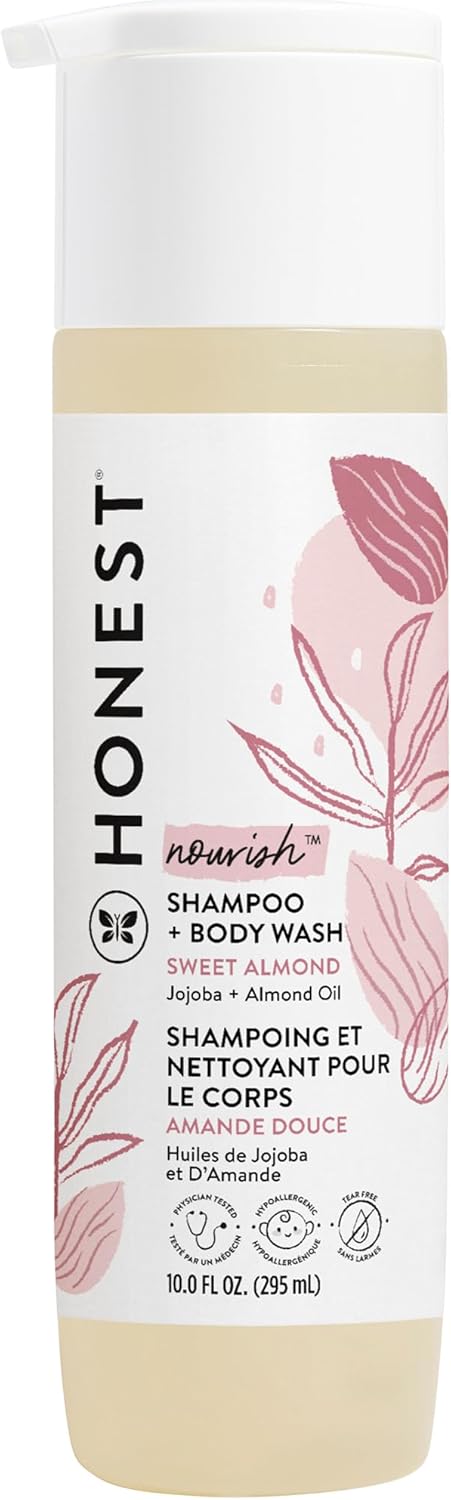 Honest Gently Nourishing Shampoo And Body Wash - Sweet Almond For Kids 10 oz Shampoo and Body Wash-0