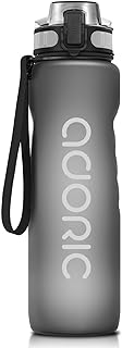 ADORIC Sports Water Bottle, BPA Free Tritan Non-Toxic Plastic Sport Water Cup, Durable Leak Proof Water Bottle with Filter, Flip Top