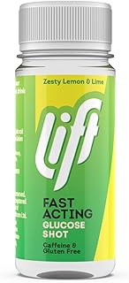 Lift | Fast-Acting Glucose Energy Juice Shots | Lemon & Lime | 12 Pack of 60 ml Bottles