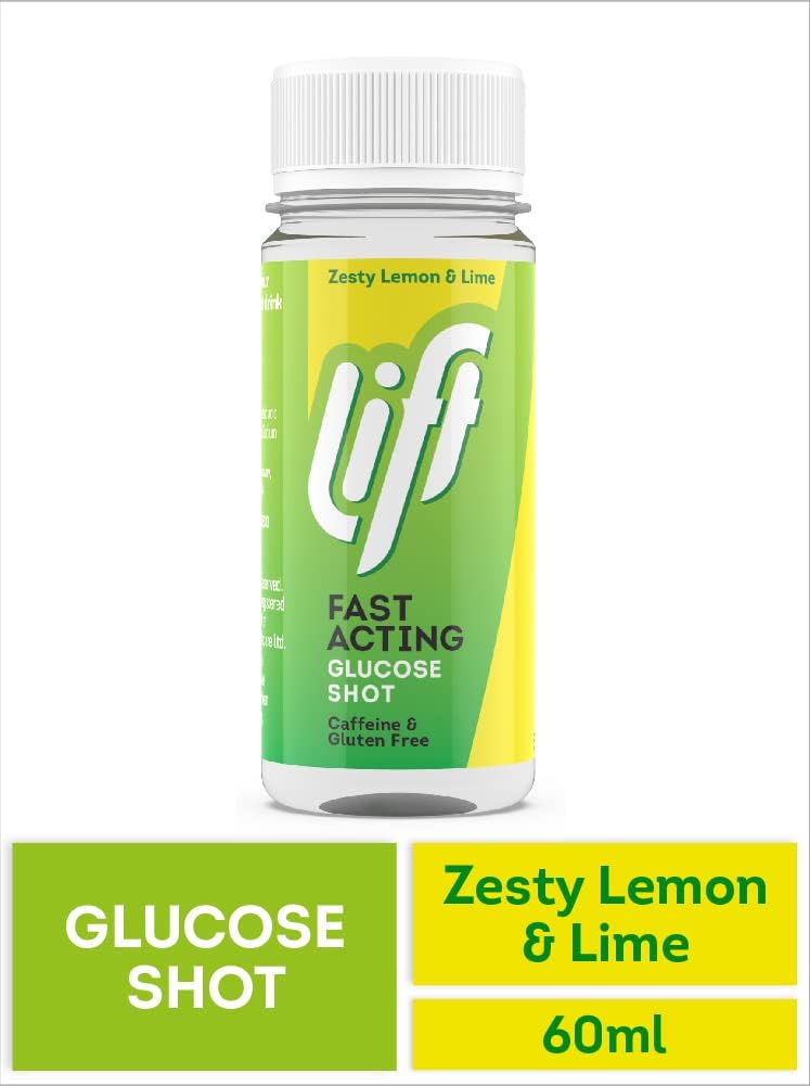 Lift | Fast-Acting Glucose Energy Juice Shots | Lemon & Lime | 12 Pack of 60 ml Bottles-1