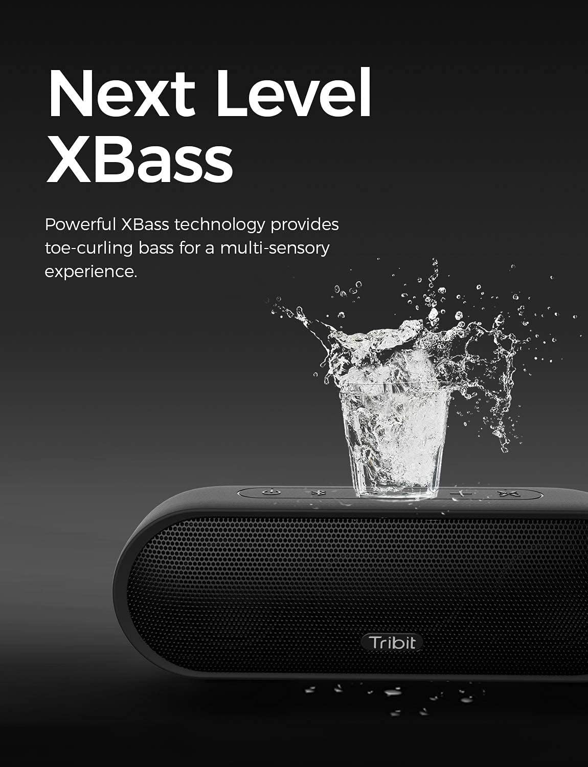 Tribit Upgraded Bluetooth Speaker MaxSound Plus 24W Portable Wireless Speakers with Bluetooth 5.0,Type C,Exceptional XBass,Audiobook EQ,IPX7 Waterproof,20-Hour Playtime,100ft Bluetooth Range-2