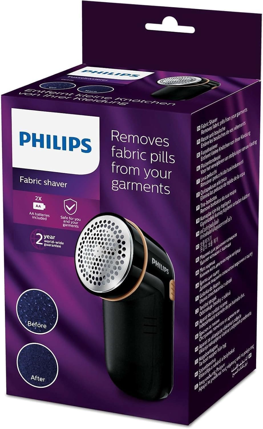 Philips Fabric Shaver, quick and effective removal of pills and bobbles - GC026/80-3