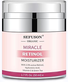 Retinol Moisturizer Cream,For Face&Eye Area Anti Aging Wrinkles & Acne & Fine Lines,with Vitamin E&Hyaluronic Acid & Jojoba Oil.Best Night&Day Facial Cream.With 2.5% Active Retinol (50Milliliter)