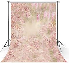 MEHOFOTO Newborn Pink Floral Backdrop Spring Photo Studio Booth Backgrounds Children Flowers Photography Backdrops Props 5x7ft