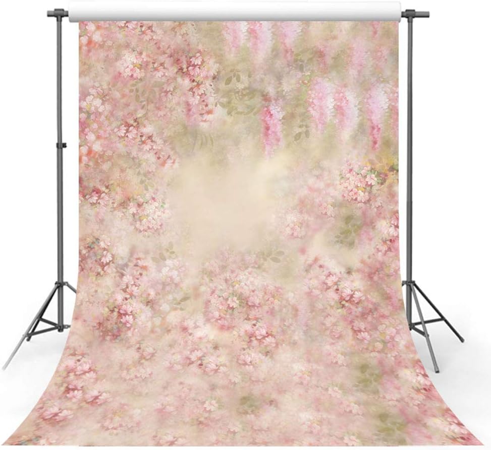 MEHOFOTO Newborn Pink Floral Backdrop Spring Photo Studio Booth Backgrounds Children Flowers Photography Backdrops Props 5x7ft-0