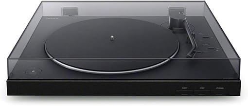 Sony PS-LX310BT Bluetooth Turntable with built-in Phono Pre-Amp, 2 speeds and 3 gain modes, Black