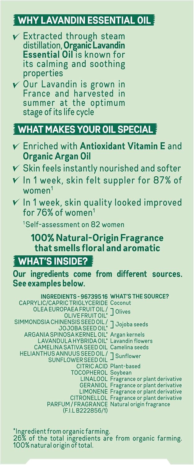 Garnier Organic Soothing Lavandin Glow Facial Oil Healthy Smooth And Glowing Skin, 30ml-3