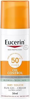 Eucerin Sun Protection Oil Control SPF50+ Dry Touch Gel-Cream for Acne Prone Skin, 50ml