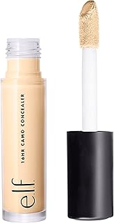 e.l.f. 16HR Camo Concealer, Full Coverage, Lightweight, Conceals, Corrects, Contours, Highlights, Dries Matte, 6 Shades Plus 27 Colours, Ideal for All Skin Types, Fair Warm, 6 ml (Pack of 1)