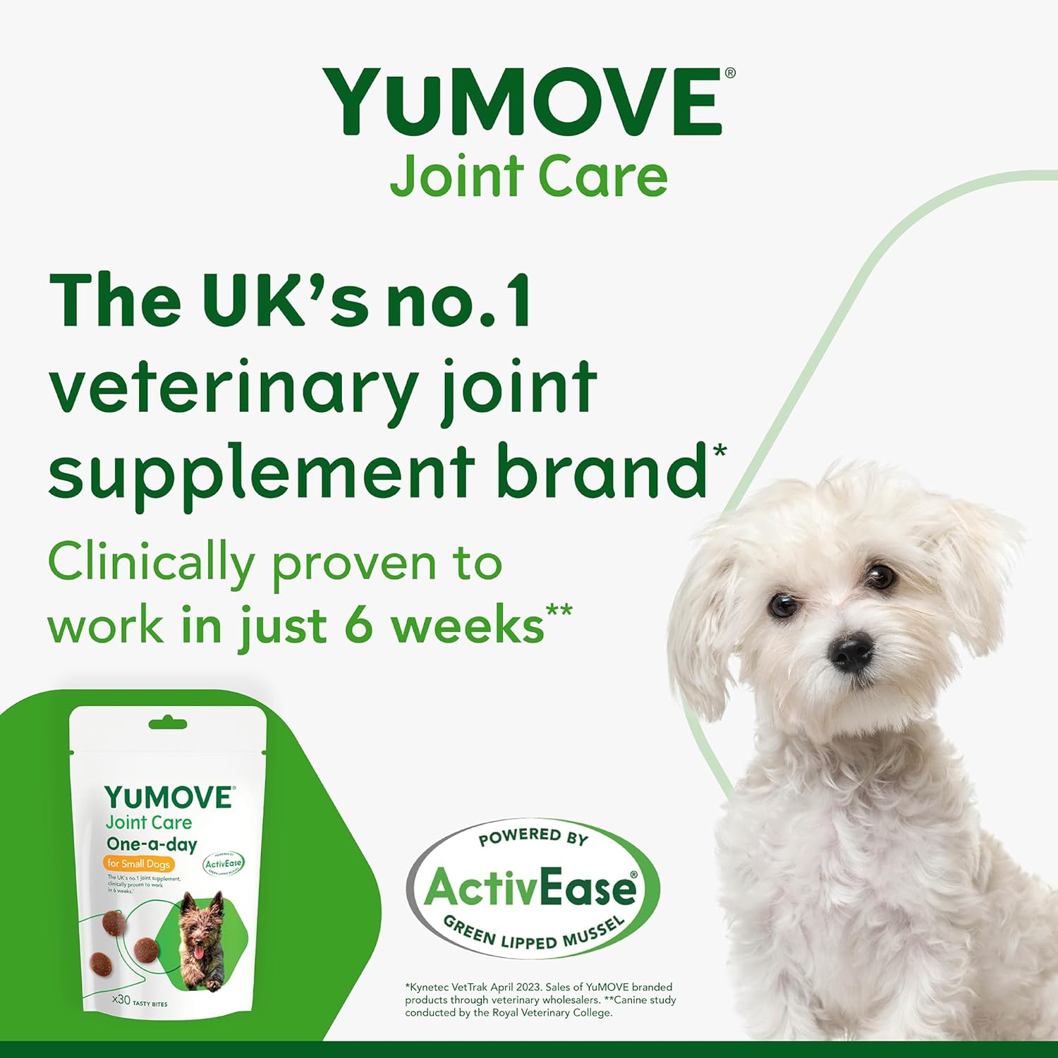 YuMOVE ONE-A-DAY Chews For Small Dogs | Joint Supplement for Stiff Dogs with Glucosamine, Chondroitin, Green Lipped Mussel | 30 Chews - 1 Month supply-2