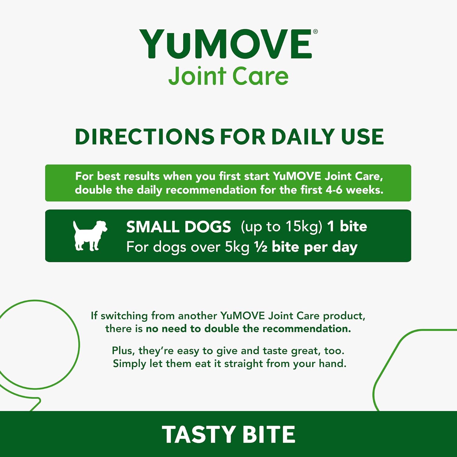 YuMOVE ONE-A-DAY Chews For Small Dogs | Joint Supplement for Stiff Dogs with Glucosamine, Chondroitin, Green Lipped Mussel | 30 Chews - 1 Month supply-4