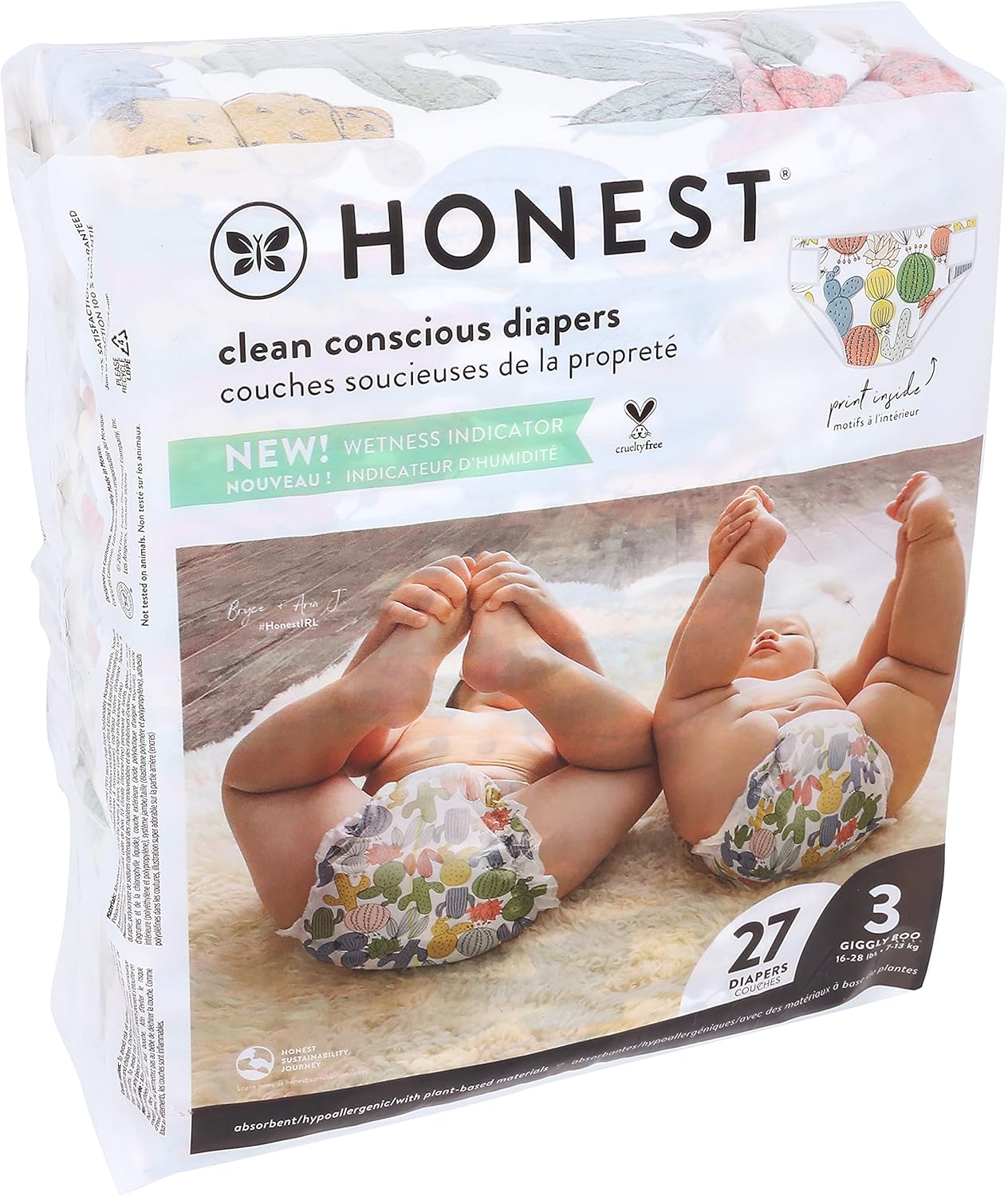 The Honest Company, Honest Diapers, Size 3, 16-28 Pounds, 27 Diapers-2