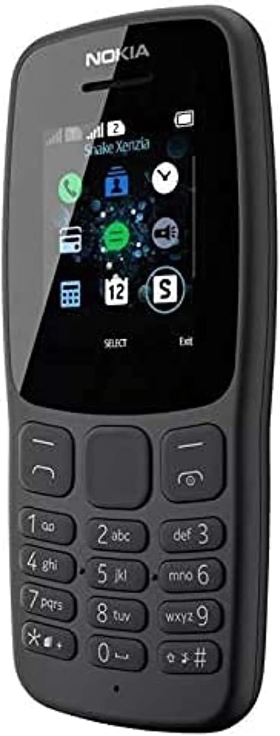 Nokia 106 all carriers 4GB Dual Sim 2018 Dark Grey With LED Torch - FM Radio - Big Button Phone-4