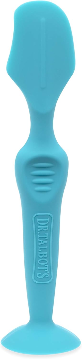 Nuby Dr. Talbots Silicone Diaper Cream Brush with Suction Base, Aqua-0