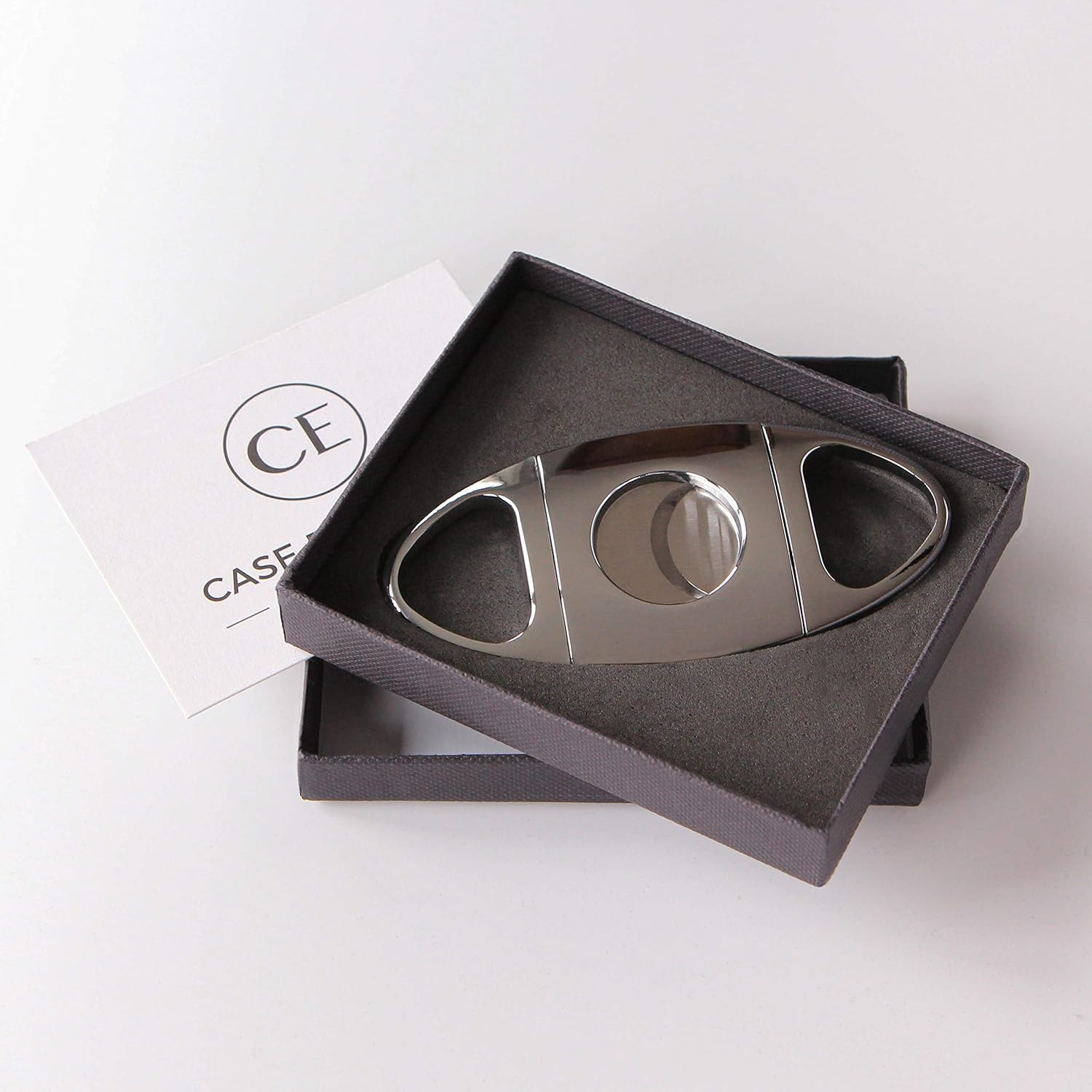 CASE ELEGANCE Classic Cigar Cutter Stainless Steel-3