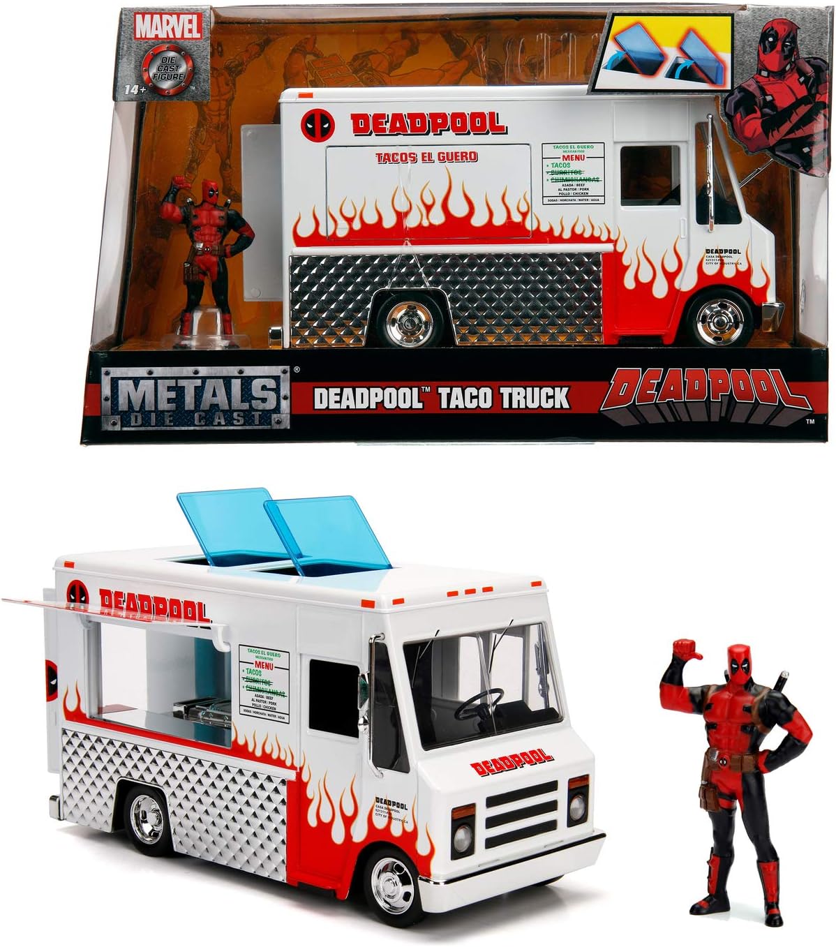 Jada 253225000 Marvel Deadpool Food Truck 1:24-15