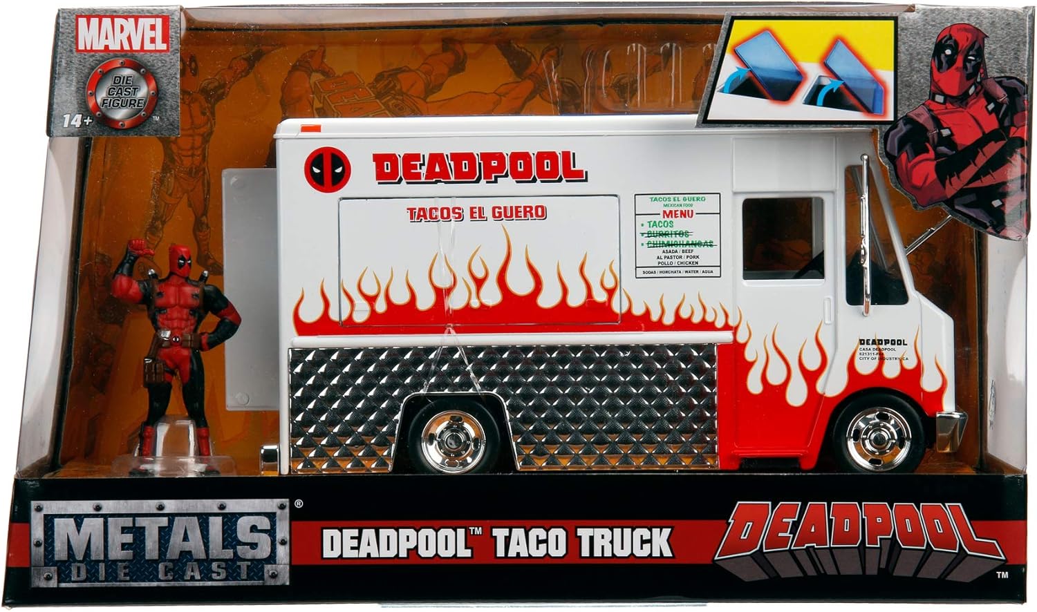 Jada 253225000 Marvel Deadpool Food Truck 1:24-6