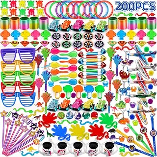 nicknack Bulk Party Bag Fillers for Kids, 200PCS Birthday Party Favours Toy Assortment, Loot Bag Pinata Fillers Classroom Giveaways & Rewards for Boys Girls (200PCS-2)