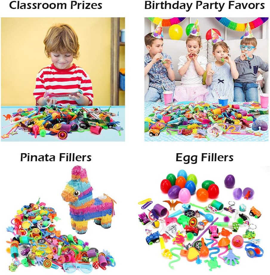 nicknack Bulk Party Bag Fillers for Kids, 200PCS Birthday Party Favours Toy Assortment, Loot Bag Pinata Fillers Classroom Giveaways & Rewards for Boys Girls (200PCS-2)-3