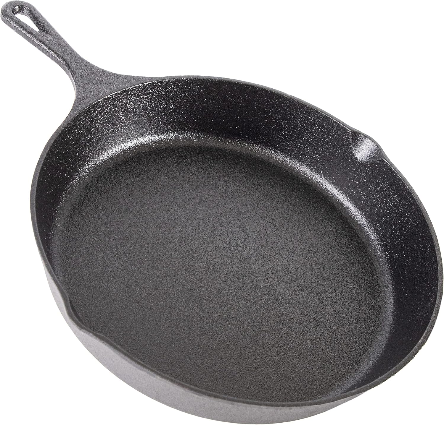 nuovva Pre-Seasoned Cast Iron Skillet Frying Pan Oven Safe Cookware for Indoor & Outdoor Use - Grill, StoveTop, Black (10inch - 25cm)-0