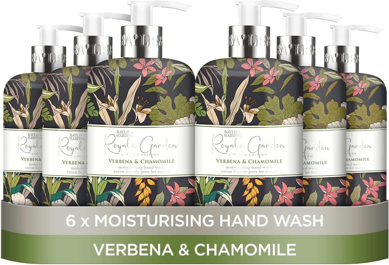 Baylis & Harding Royale Garden Verbena & Chamomile Hand Wash, 500 ml (Pack of 6) - Vegan Friendly-1