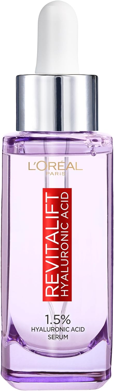 L'Oreal Paris Revitalift Filler [+Hyaluronic Acid] Serum, 1.5% Pure Concentrated Hyaluronic Acid Dropper Serum, 30ml-0