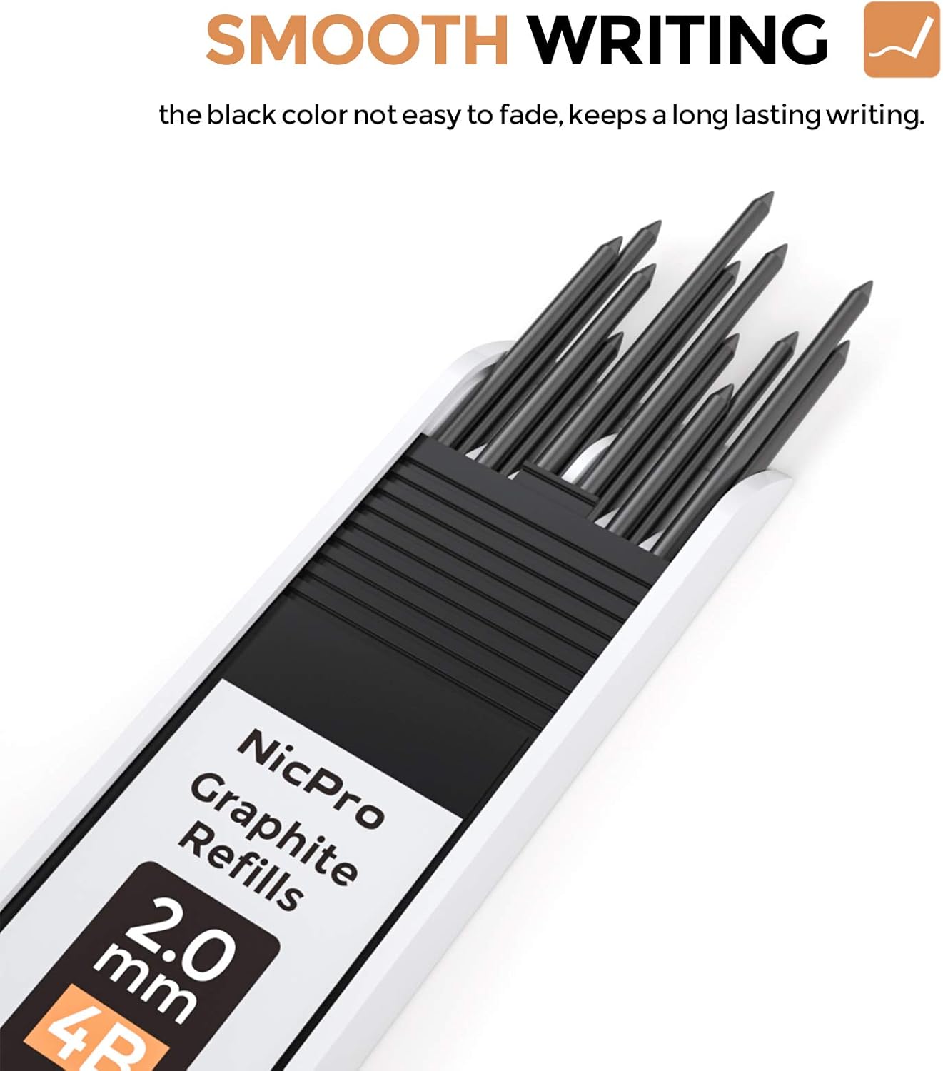 Nicpro 2mm Metal Mechanical Pencil Set, 2PCS Lead Holder 2.0 mm Marker Artist Carpenter Pencils with 120 Graphite Lead Refill (HB 2H 4H 2B 4B & Color), 2 Eraser for Drafting, Drawing Writing Sketching-3