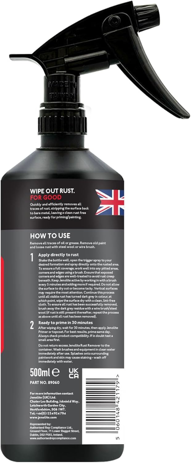 JENOLITE Rust Remover Trigger Spray | Easy Application | Fast Acting Rust Treatment | Removes Rust Back To Bare Metal | 500g-2