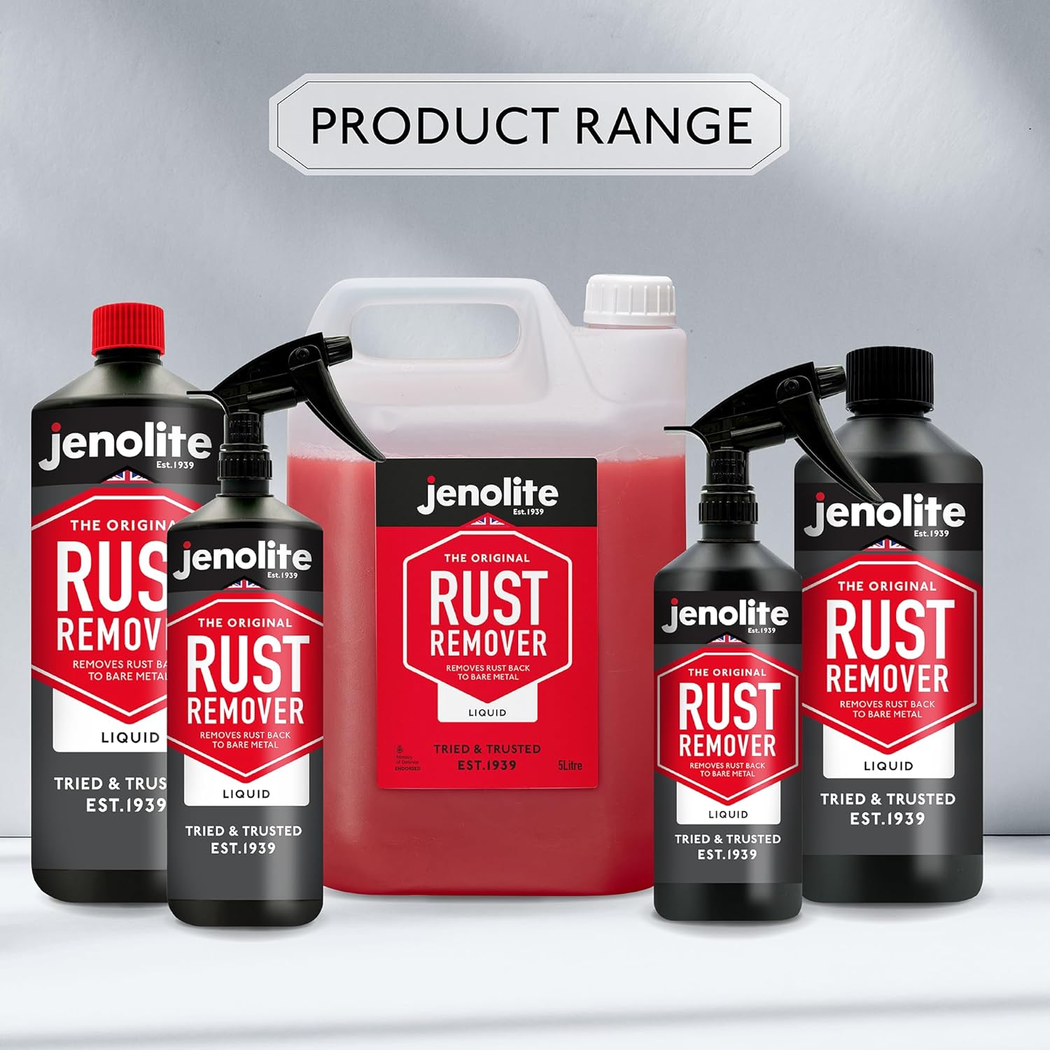 JENOLITE Rust Remover Trigger Spray | Easy Application | Fast Acting Rust Treatment | Removes Rust Back To Bare Metal | 500g-9