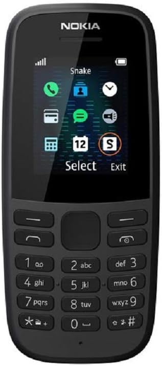 Nokia 105 (4th Edition) all carriers 1.77 Inch UK SIM Free Feature Phone (Single SIM) – Black-0