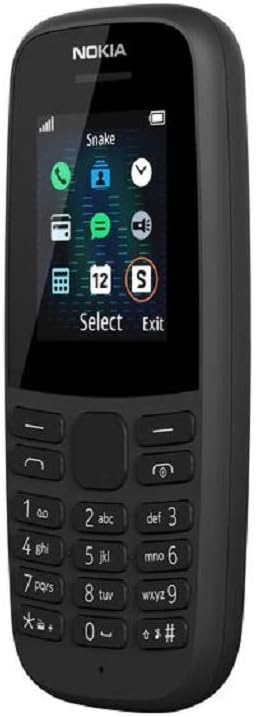 Nokia 105 (4th Edition) all carriers 1.77 Inch UK SIM Free Feature Phone (Single SIM) – Black-1