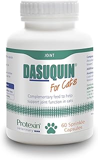 Protexin Veterinary Dasuquin Advanced Joint Supplement for Cats, with ASU, Glucosamine HCl and Chondroitin for Joint Care and Support - 60 Sprinkle Capsules, Add to Food