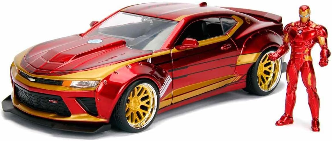 MARVEL IRONMAN 2016 CHEVY CAMARO SS 1:24 SCALE DIE-CAST CAR-0