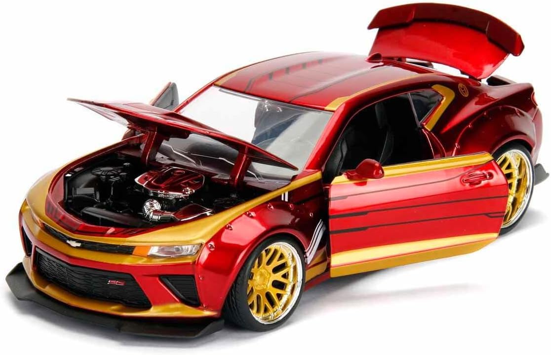 MARVEL IRONMAN 2016 CHEVY CAMARO SS 1:24 SCALE DIE-CAST CAR-1