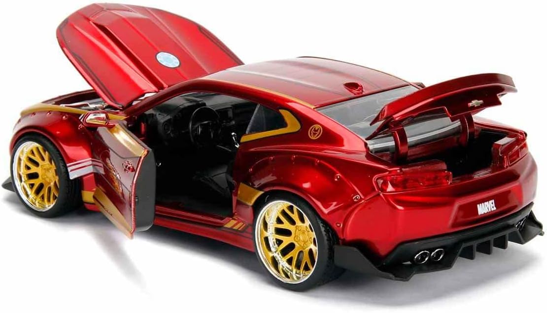 MARVEL IRONMAN 2016 CHEVY CAMARO SS 1:24 SCALE DIE-CAST CAR-2