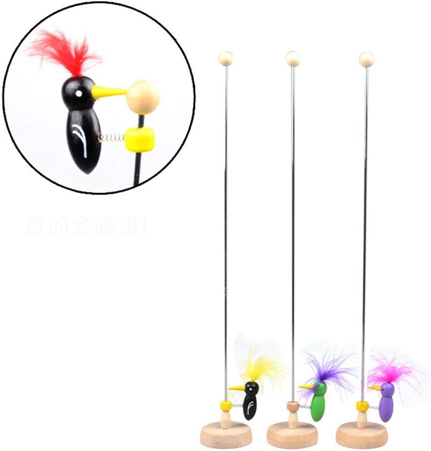 Ogquaton Interesting Toy Woodpecker Pole Toy Toddle Baby Early Educational Cute Woodpecker Pole Pecking Sliding Toy Gift Novelty Gag Toys Practical and Useful Convenient and Practical-0