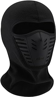 Ski Windproof Sports Mask – Full Face Headgear – Multifunctional Ninja Mask – One Size Black – By TRIXES