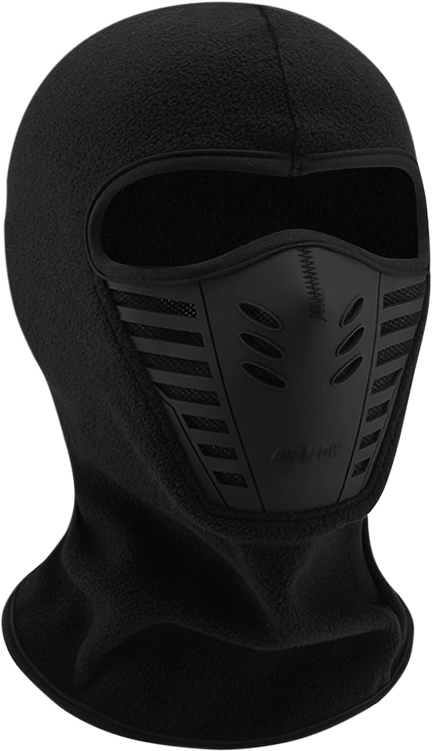 Ski Windproof Sports Mask – Full Face Headgear – Multifunctional Ninja Mask – One Size Black – By TRIXES-0