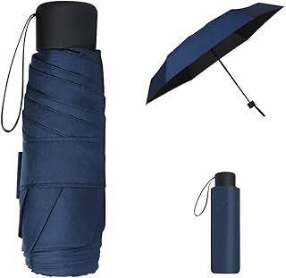 Vicloon Travel Mini Umbrella for Purse,6 Ribs Mini Umbrella,Coating Layer Fabric Blocking UPF 50 UV Protection 99.9% Compact Folding Purse Umbrella,Mini travel Sun Umbrella Lightweight Small Compact