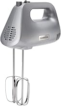 Kenwood Handmixer, 450W, 5 Speeds, Stainless Steel Kneaders and Beaters for Durability and Strength HMP30.A0SI- Silver