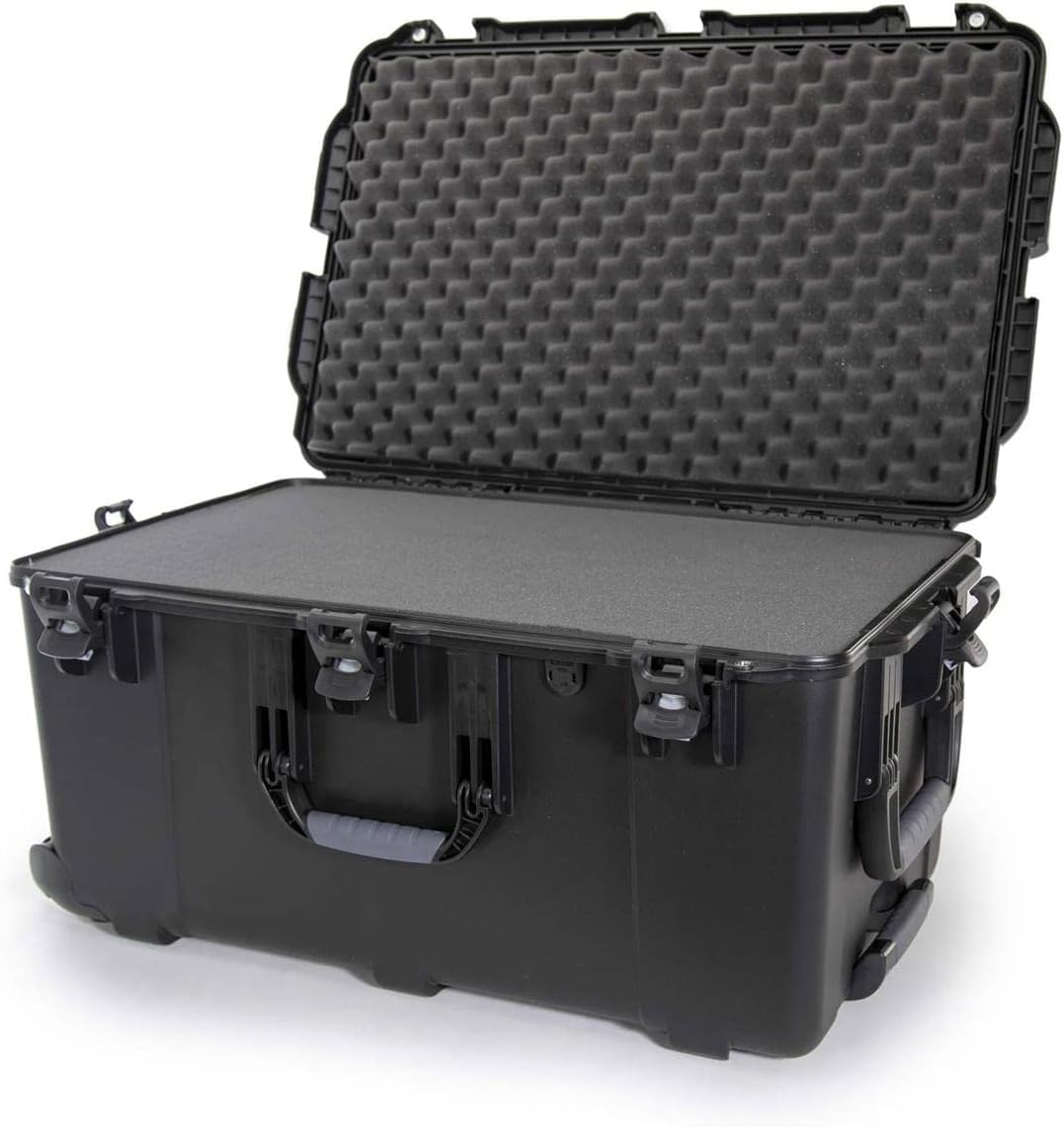 Nanuk Wheeled Series 965 Lightweight NK-7 Resin Waterproof Hard Case with Foam Insert, Black-0