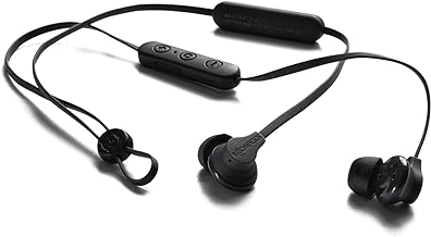 Boompods Sportline Wireless Earbuds - Bluetooth Earphones, In Ear Wireless Headphones with Microphone, Ear Buds with IPX4 Waterproof Rating, 5 Hours Playtime, Black