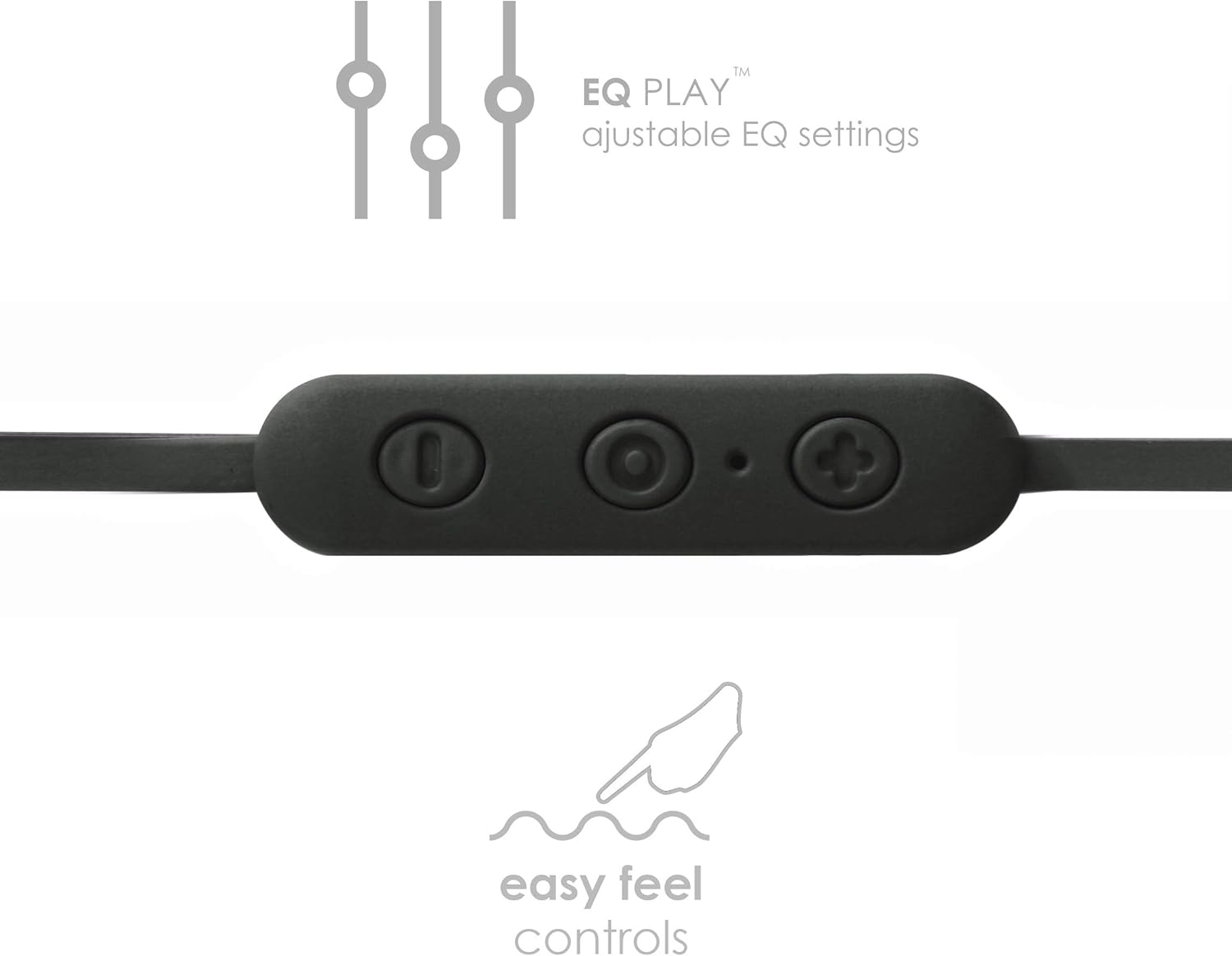 Boompods Sportline Wireless Earbuds - Bluetooth Earphones, In Ear Wireless Headphones with Microphone, Ear Buds with IPX4 Waterproof Rating, 5 Hours Playtime, Black-4