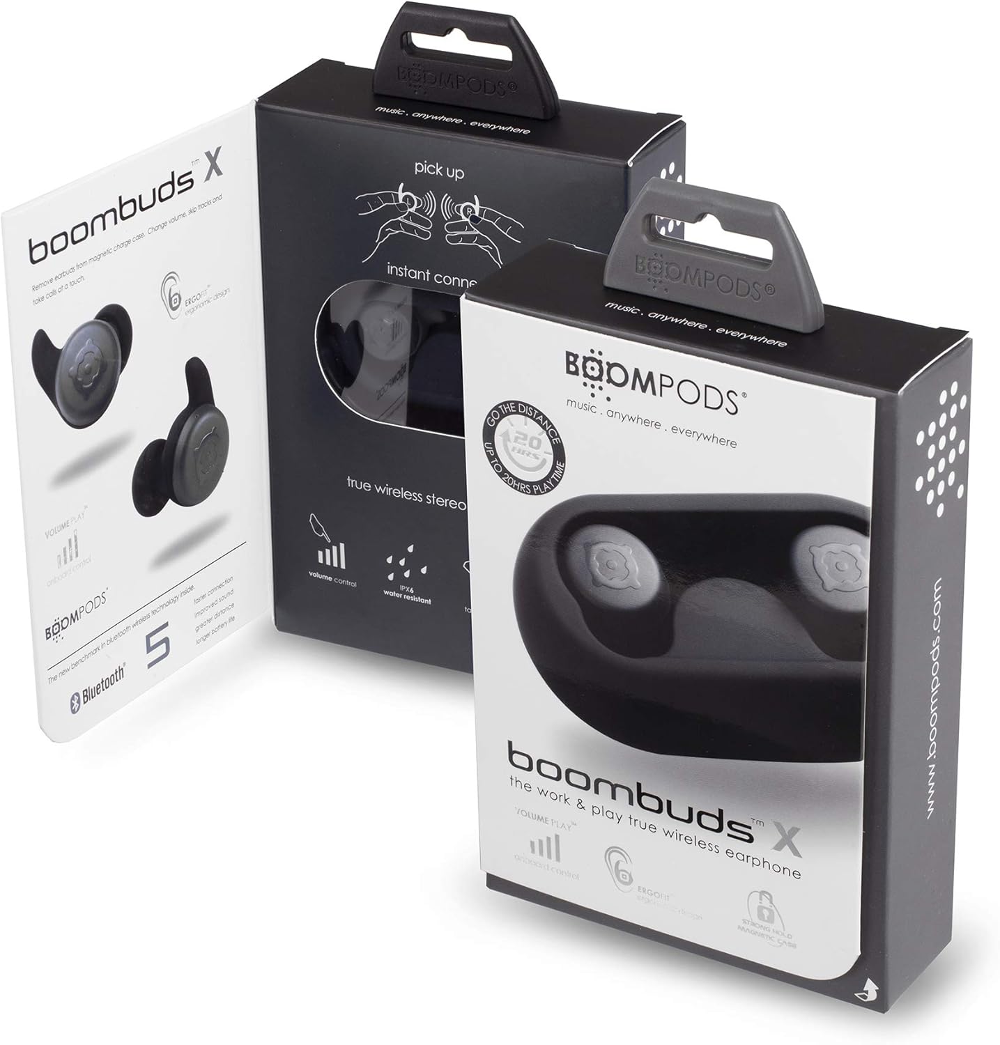 Boompods Boombuds X True Wireless Earbuds - Bluetooth Earphones, In Ear Wireless Headphones with Microphone, Ear Buds with IPX6 Waterproof Rating, 4 Hours Playtime, Graphite-6